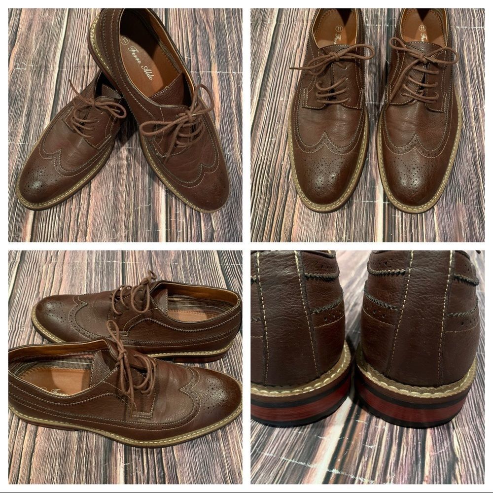 Ferro Aldo leather shoes size 11 B8
Excellent Pre-owned Condition